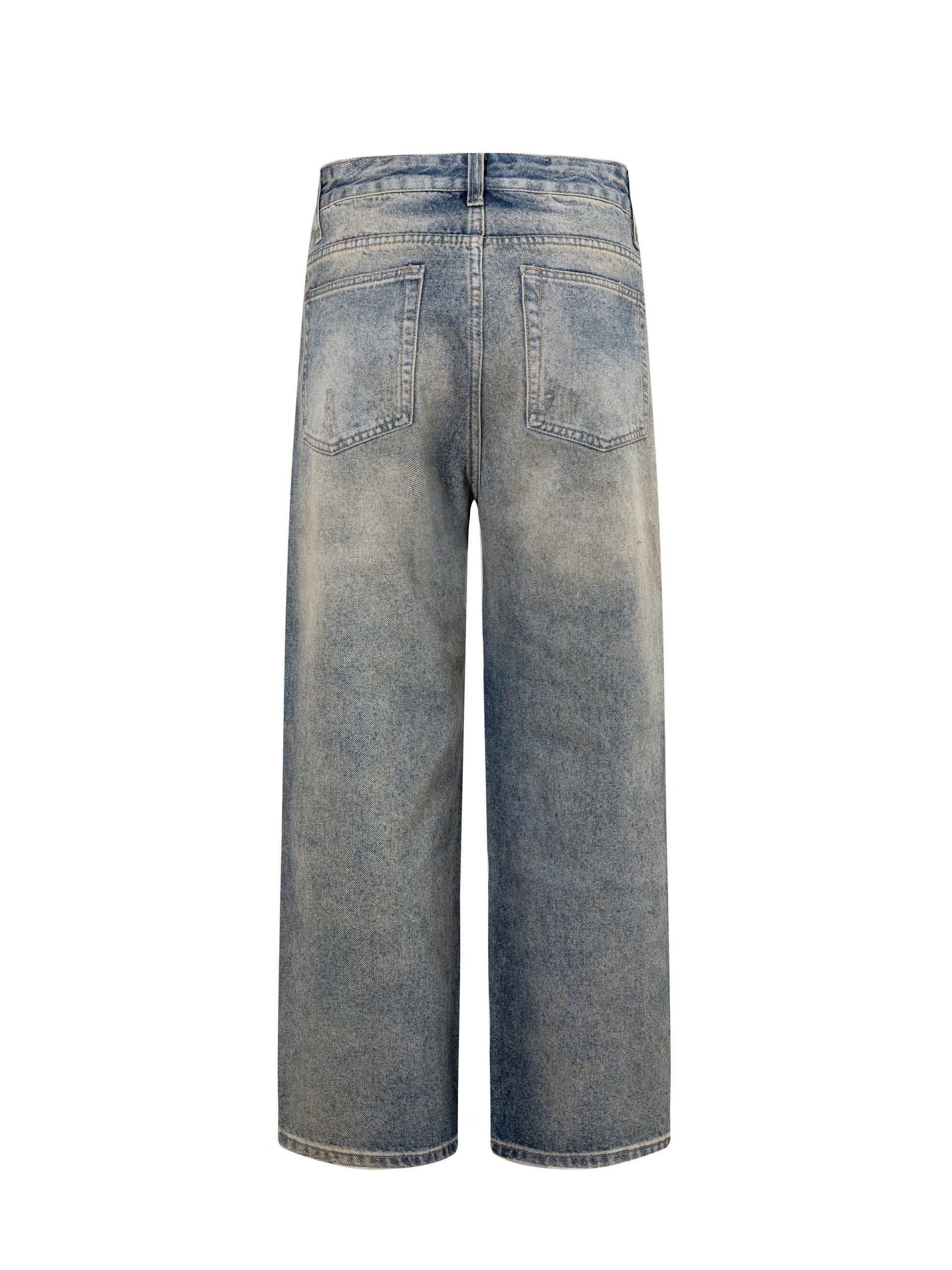 Authentic Chrome Hearts Chrome Hearts Multi Cross Patch Blue Jeans – front view