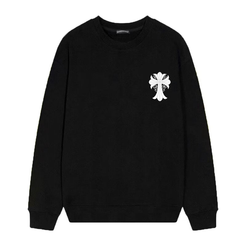 Authentic Chrome Hearts Chrome Hearts Shadow Saint Cross Long Sleeve Black – front view