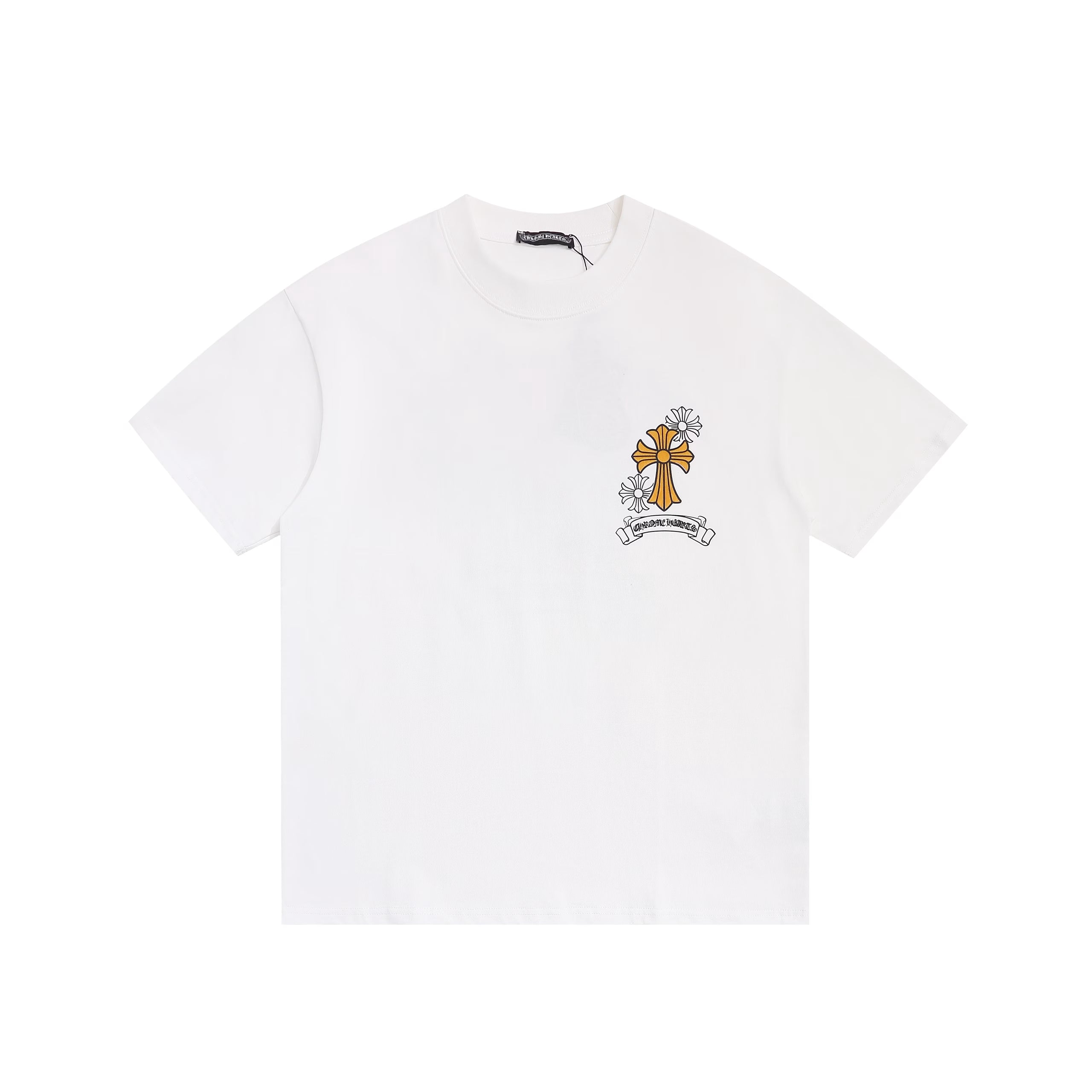 Authentic Chrome Hearts Chrome Hearts Black Multicolor Cross Logo Tee – front view