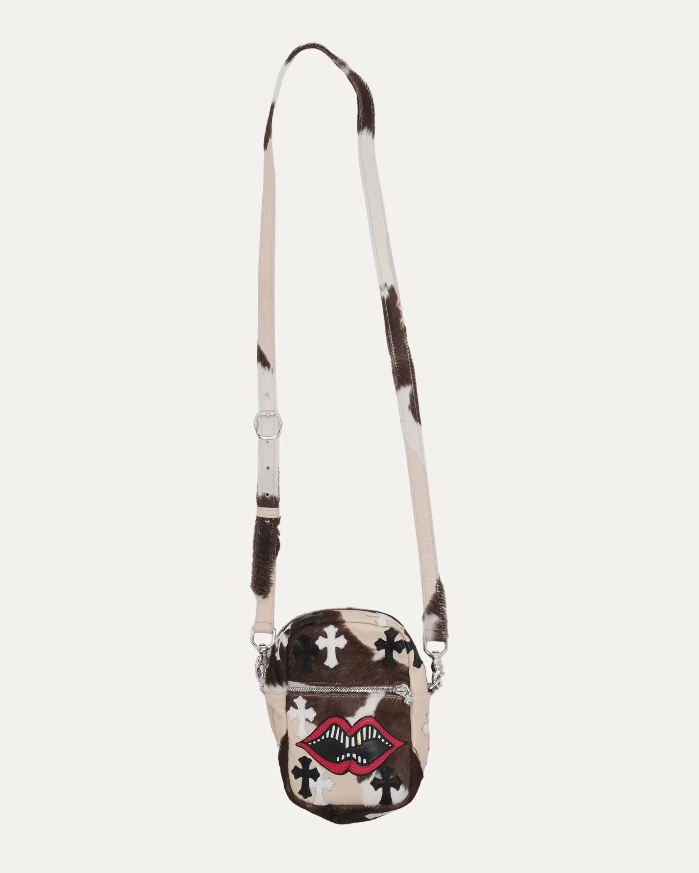 Authentic Chrome Hearts Chrome Hearts Matty Boy Chomper Cow Hide Taka Bag – front view