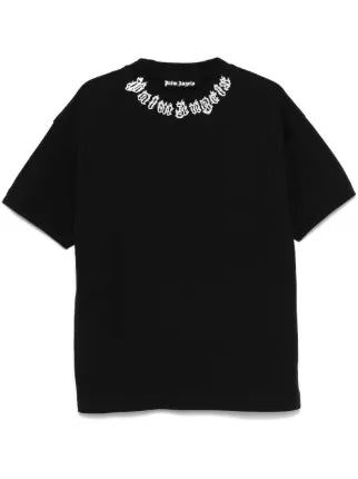Authentic Chrome Hearts Flame logo T-shirt collabs x saint – front view