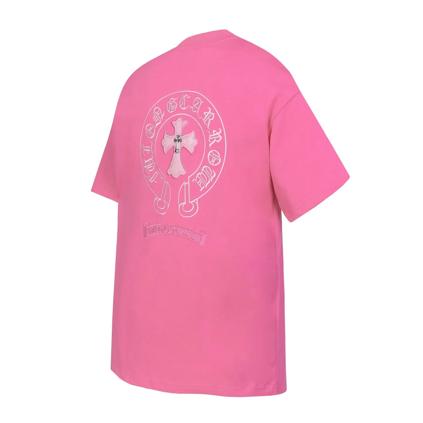 Authentic Chrome Hearts Chrome Hearts Short Sleeve T-Shirt Pink – front view