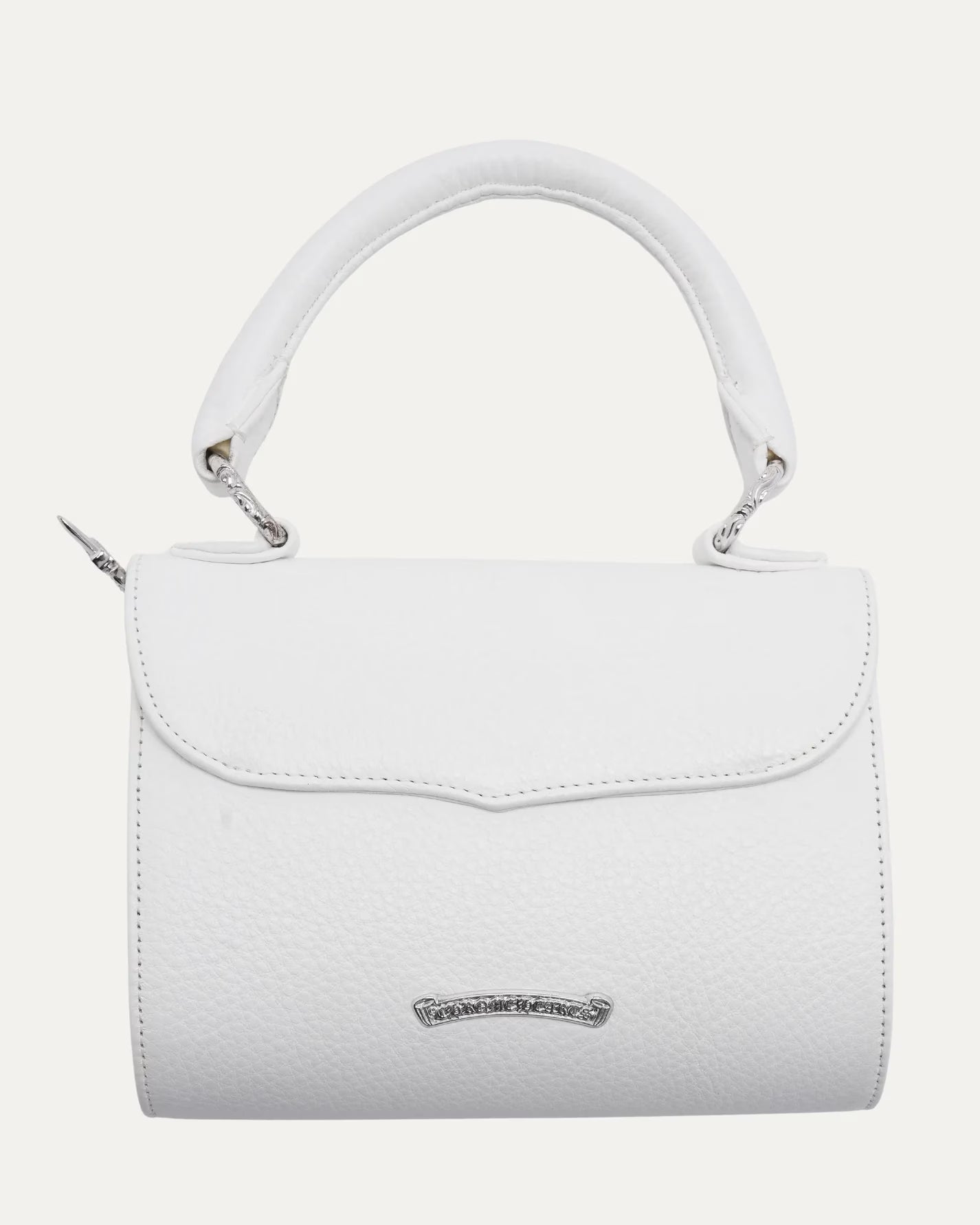 Authentic Chrome Hearts Chrome Hearts Fleur Embellished Doc Adams Bag – front view