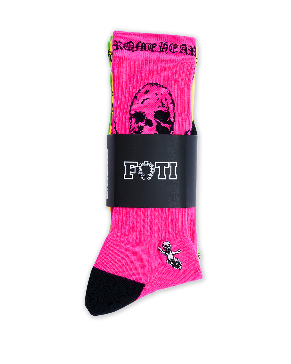 Authentic Chrome Hearts FOTI SOCKS – front view