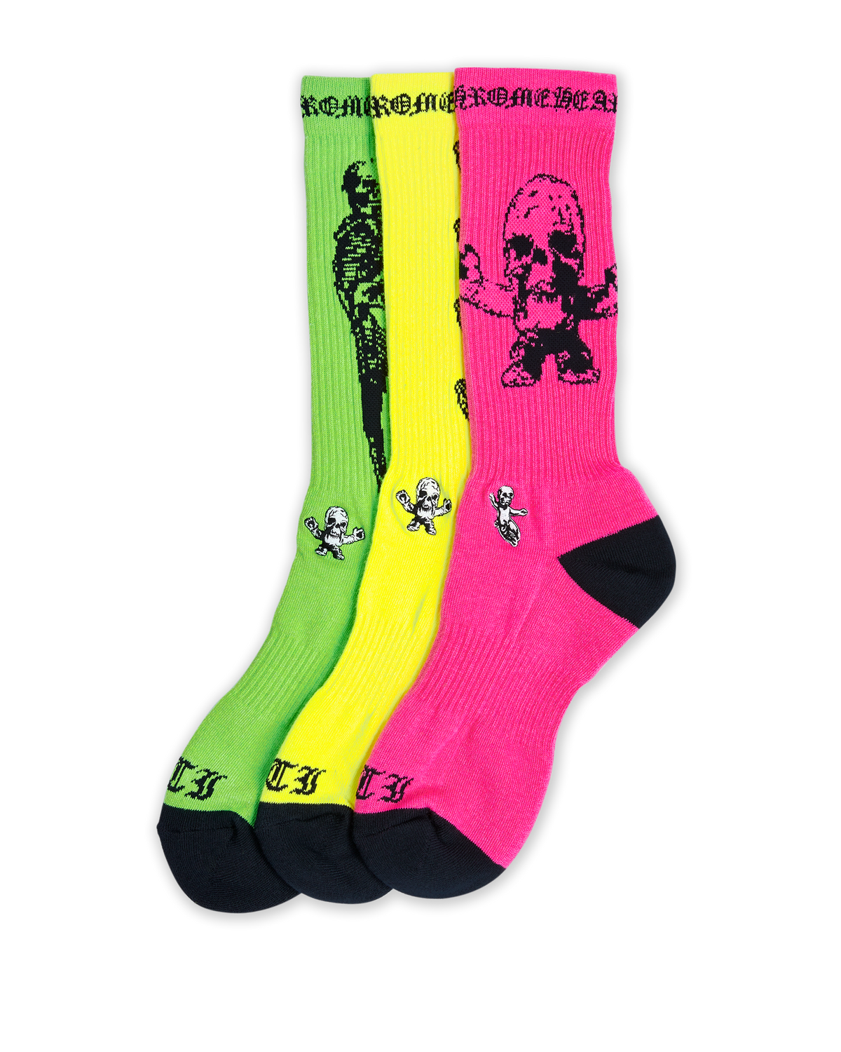 Authentic Chrome Hearts FOTI SOCKS – socks front view