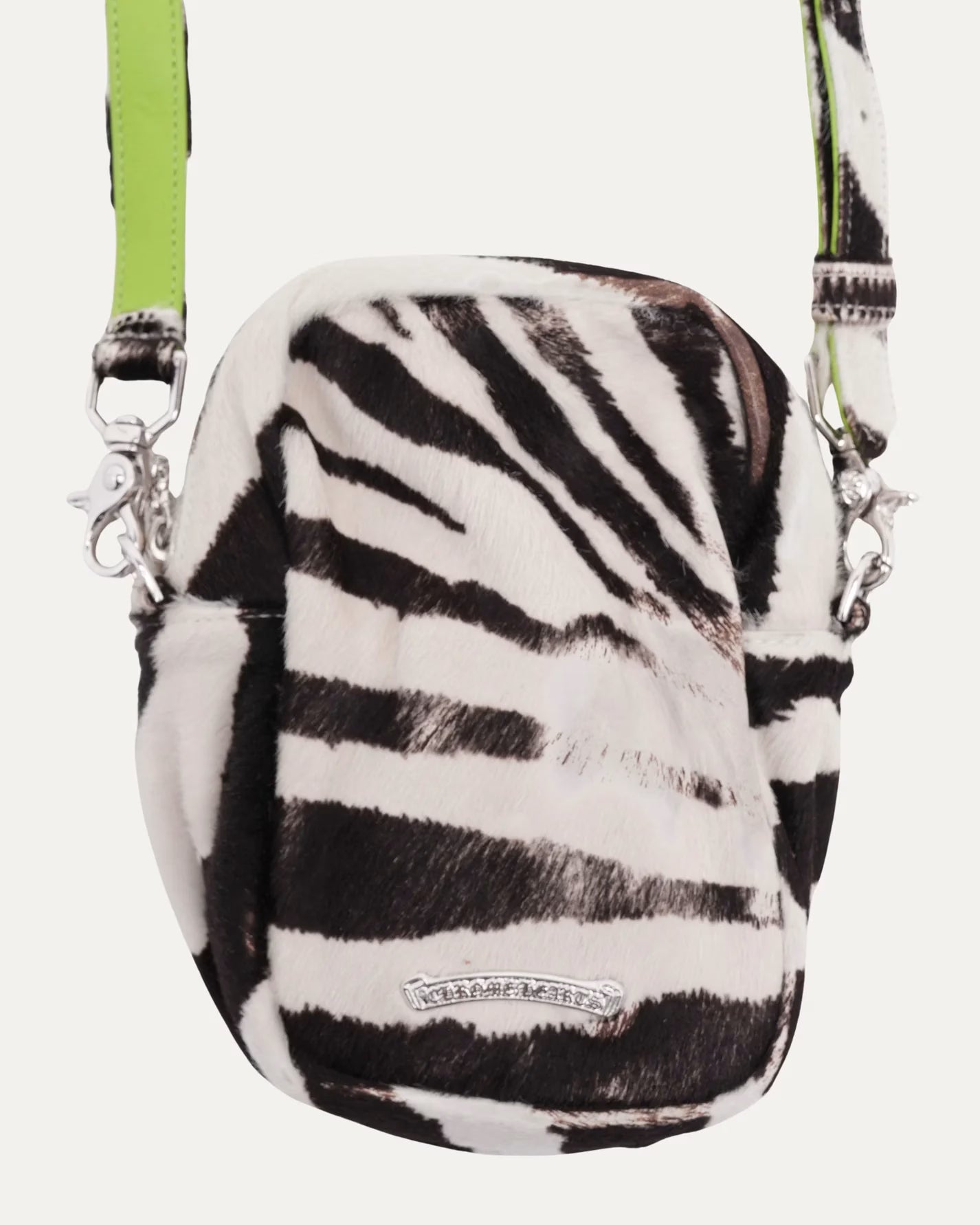 Authentic Chrome Hearts Chrome Hearts Pony Hair Taka Cross Body Bag – front view