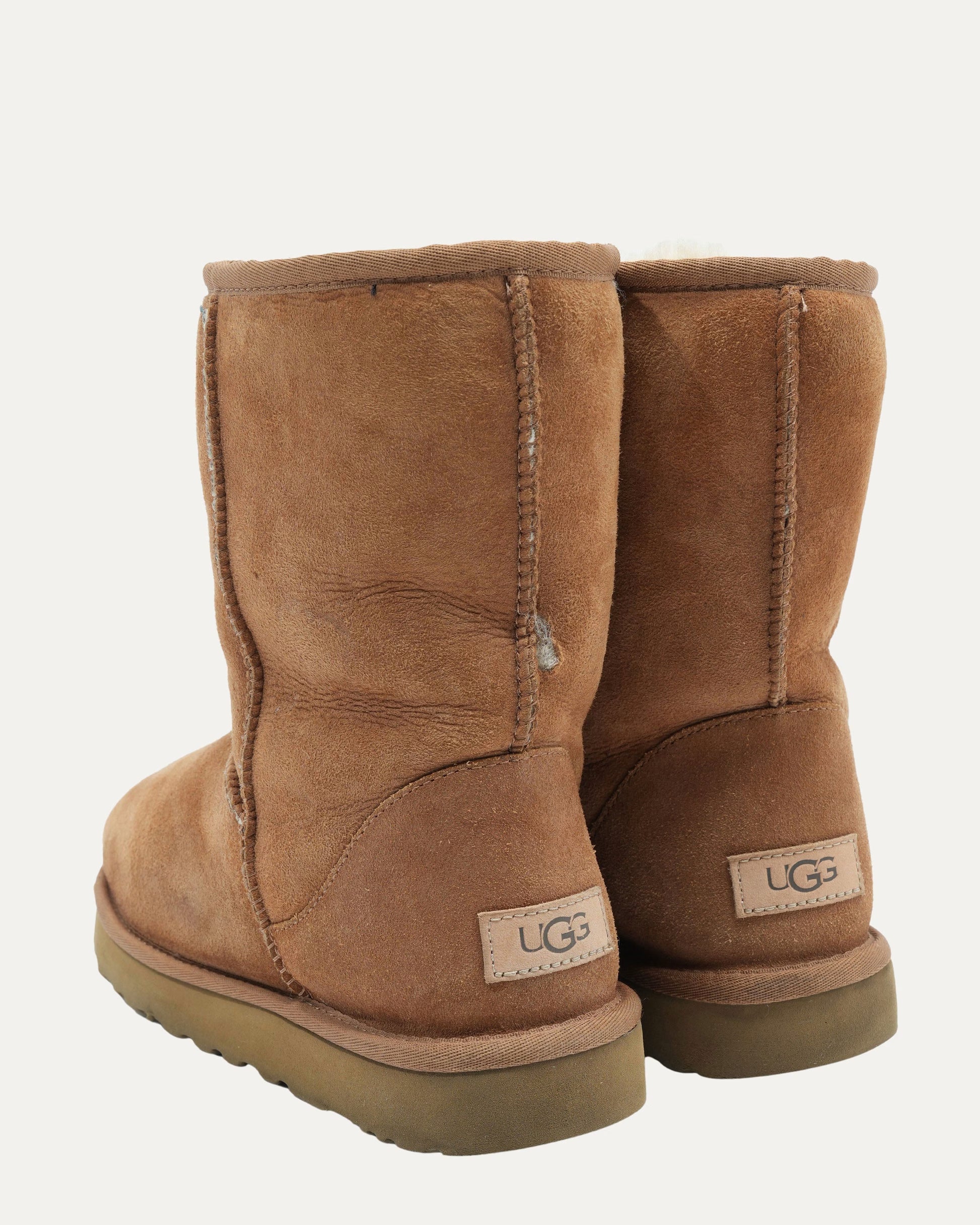 Authentic Chrome Hearts Chrome Heart Ugg Boots​ Brown – front view
