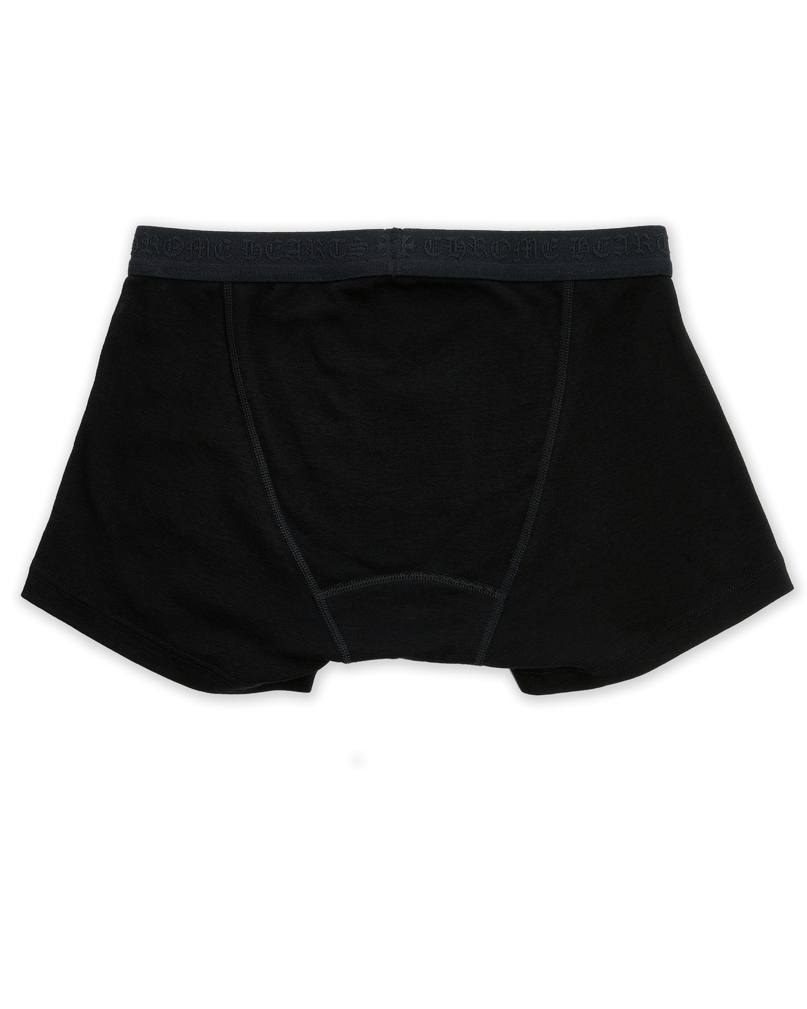 Authentic Chrome Hearts Chrome Hearts Black Cotton Boxer Brief with Black Tonal – front view