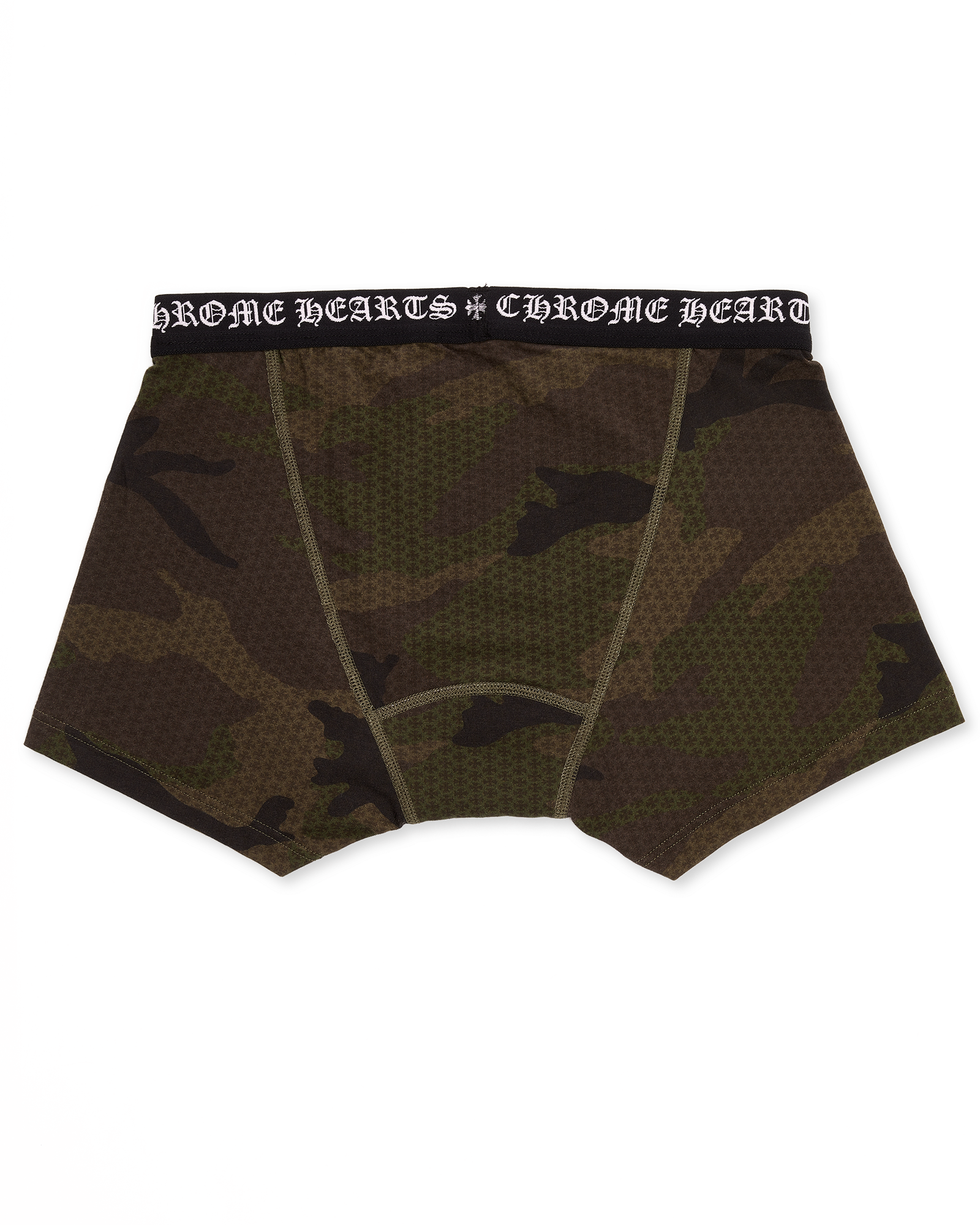 Authentic Chrome Hearts Chrome Hearts Camo Plus Print Cotton Boxer Brief – front view