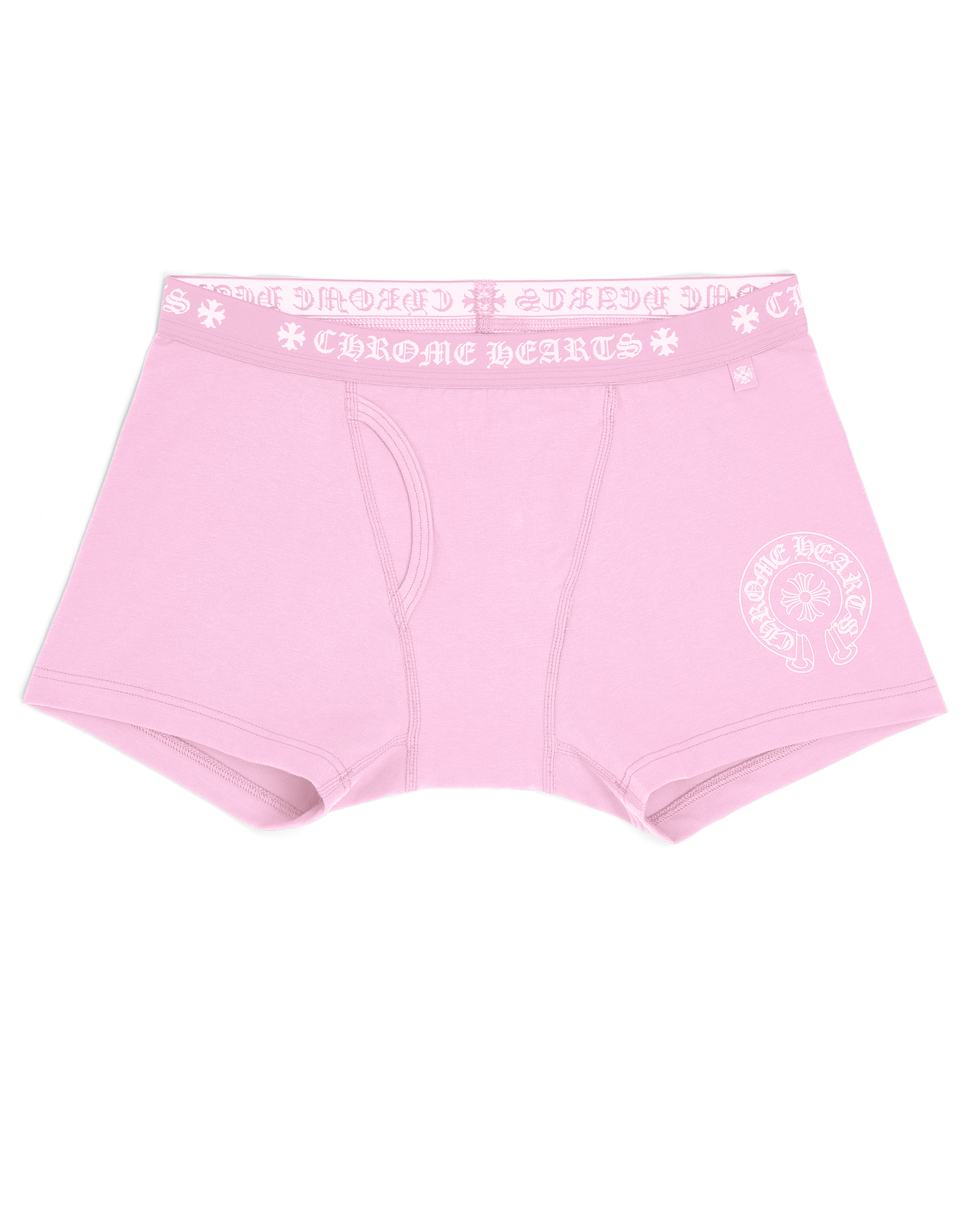 Authentic Chrome Hearts Chrome Hearts Baby Pink Cotton Boxer Brief – front view