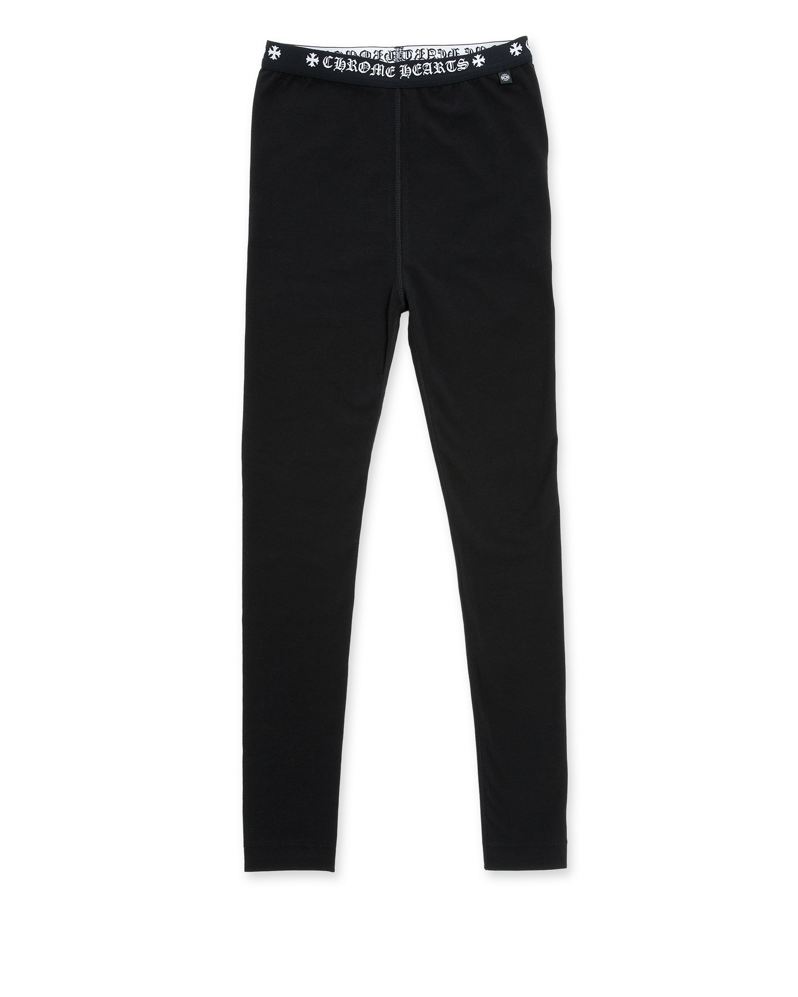 Authentic Chrome Hearts Chrome Hearts Black Cotton Leggings – front view