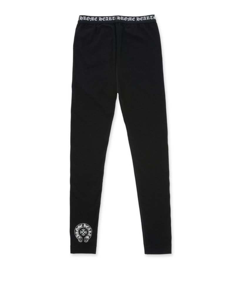 Authentic Chrome Hearts Chrome Hearts Black Leggings – front view