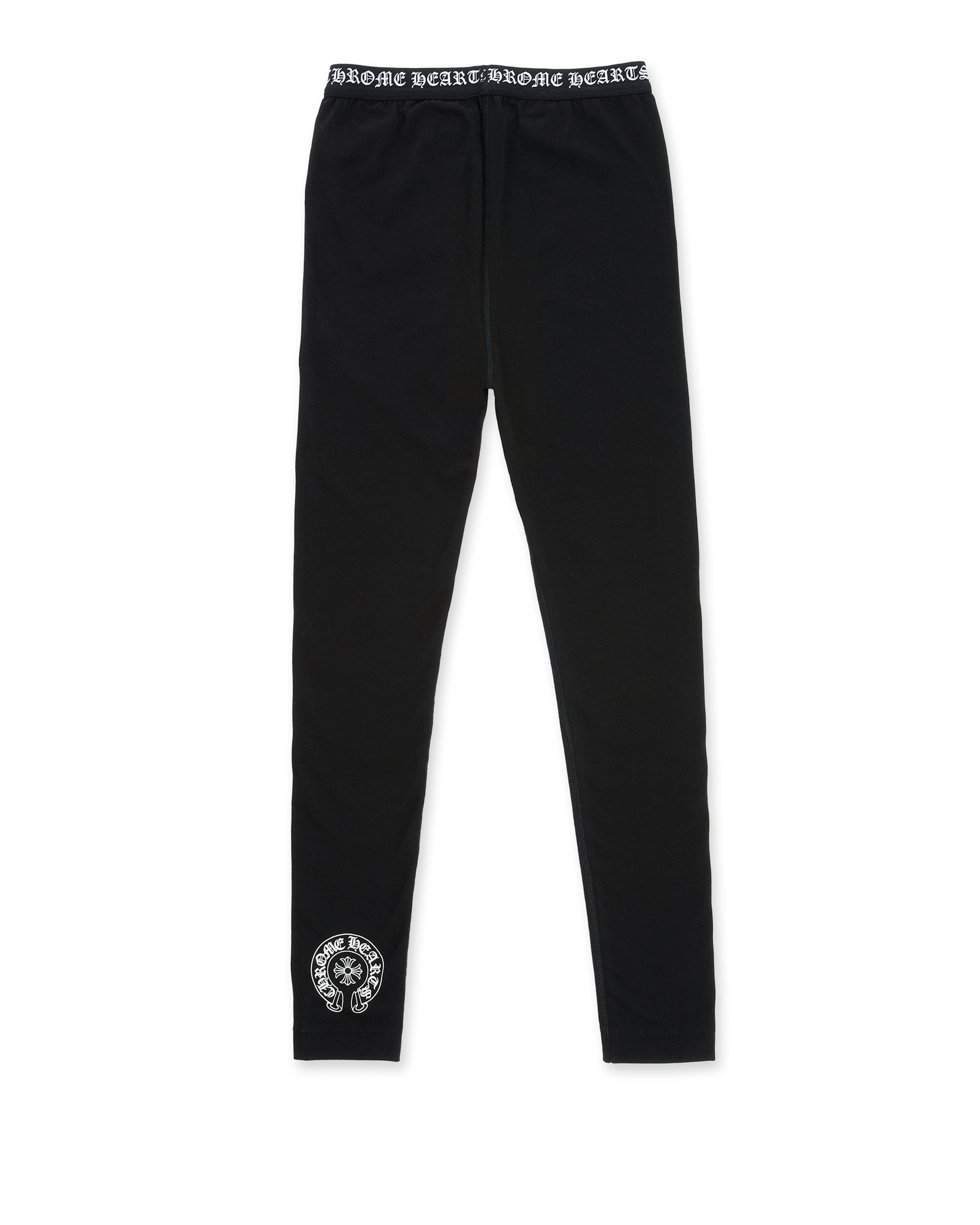 Authentic Chrome Hearts Chrome Hearts Black Cotton Leggings – front view