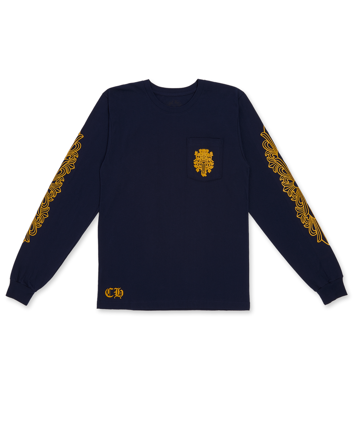 Authentic Chrome Hearts CH V89 Dagger Long Sleeve T-Shirt – front view