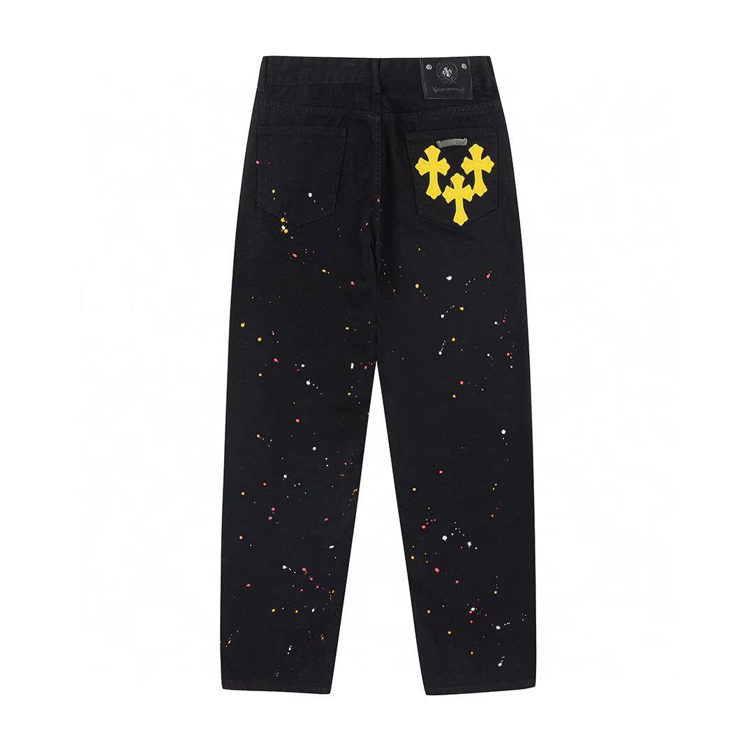 Authentic Chrome Hearts Chrome Hearts Denim Noise Jeans – front view