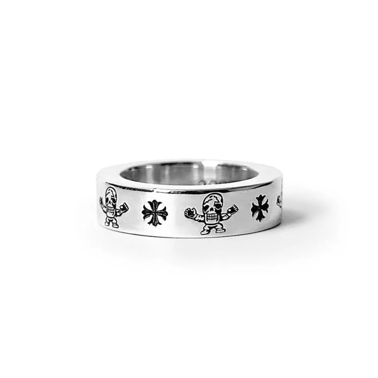 Authentic Chrome Hearts 6MM FOTI HARRIS TEETER SPACER RING – ring front view