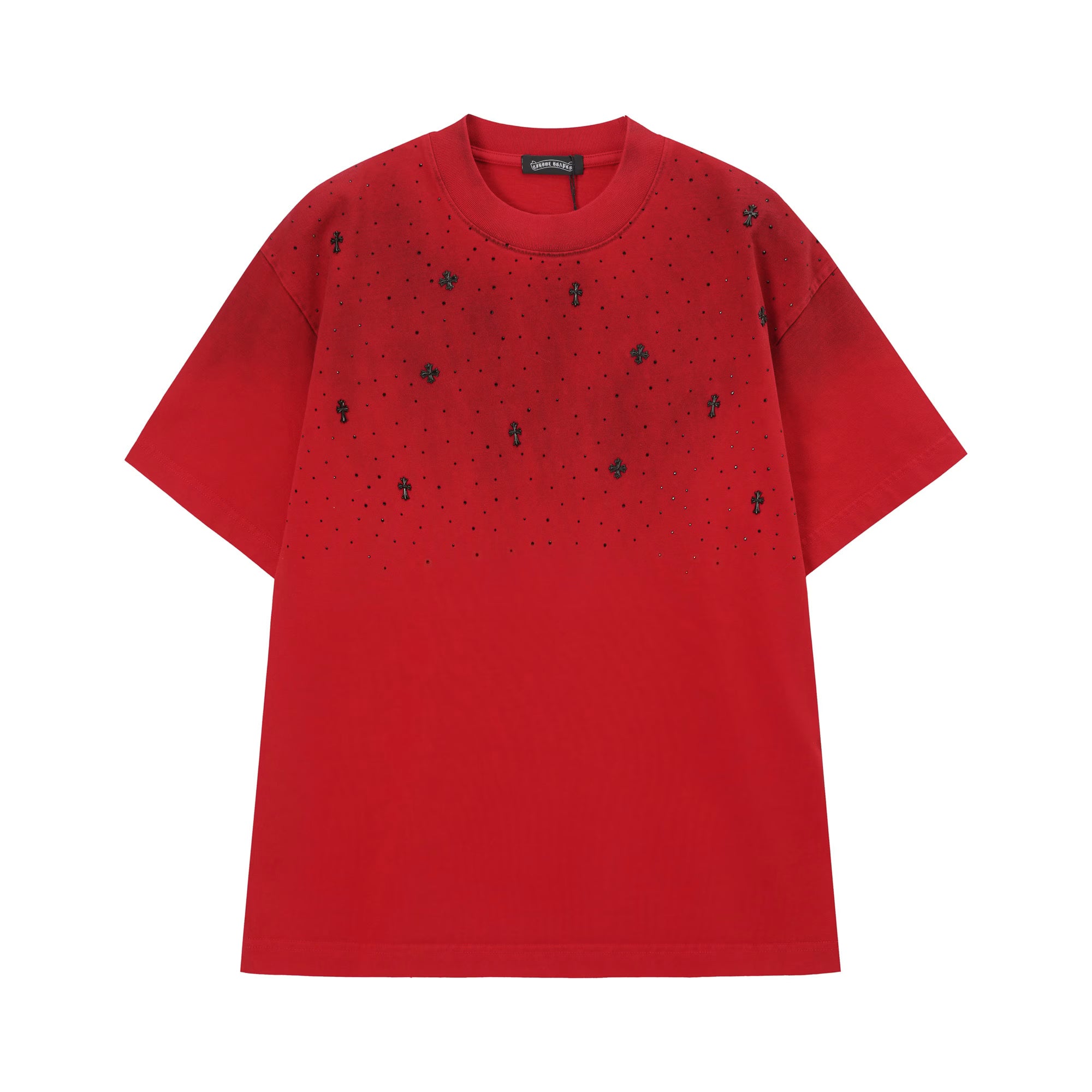 Authentic Chrome Hearts Chrome Hearts Scattered Cross Stud Tee – front view