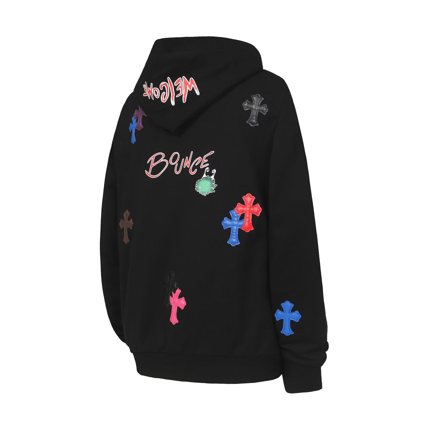 Authentic Chrome Hearts Chrome Hearts Multicolor Hoodie Black – front view