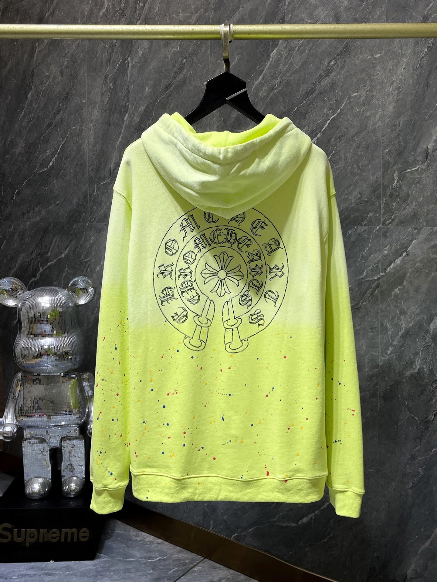 Authentic Chrome Hearts Women’s Chrome Hearts Hoodie Green – front view