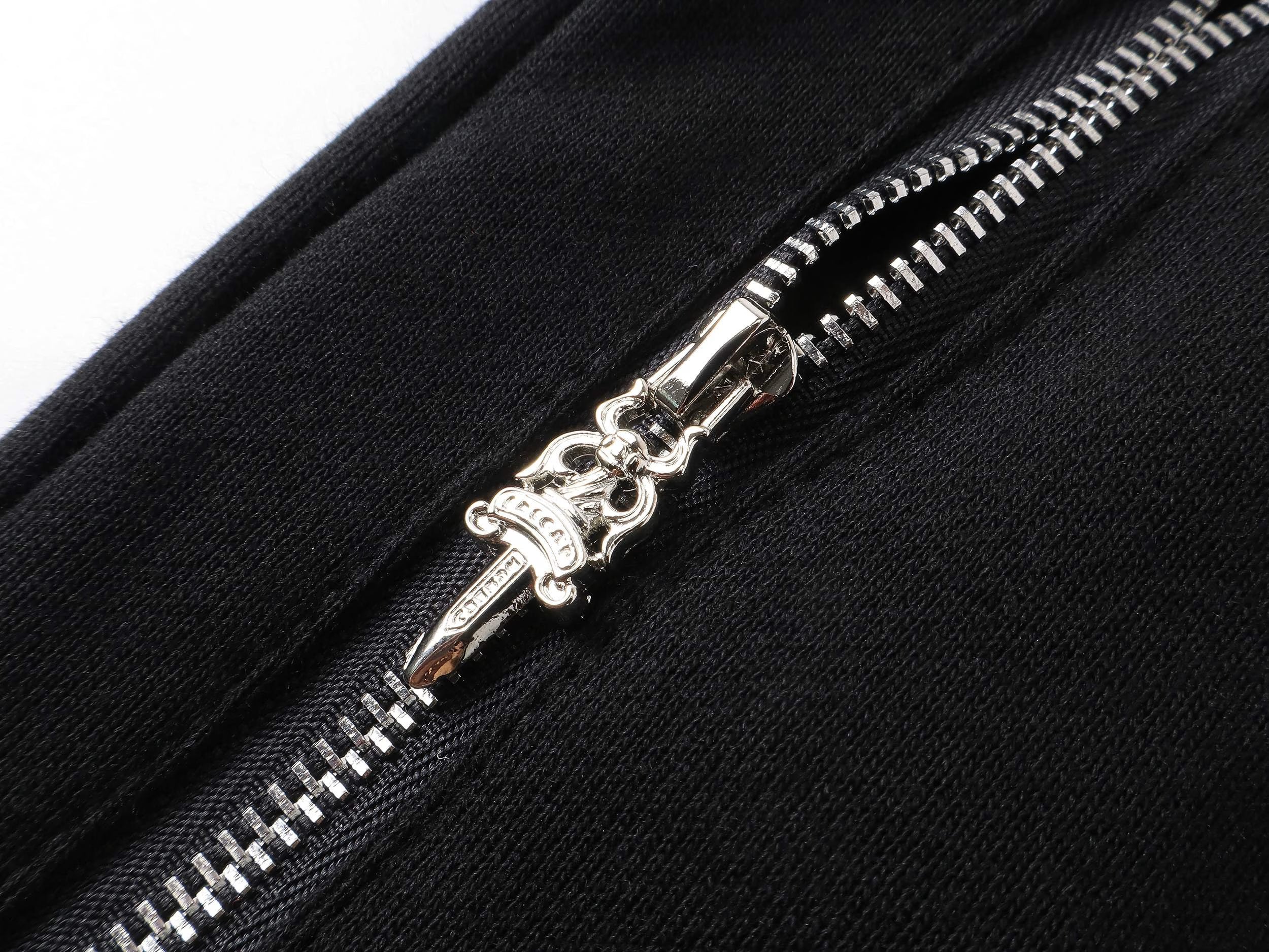 Authentic Chrome Hearts Chrome Hearts Black Cross Sweat Shorts – front view