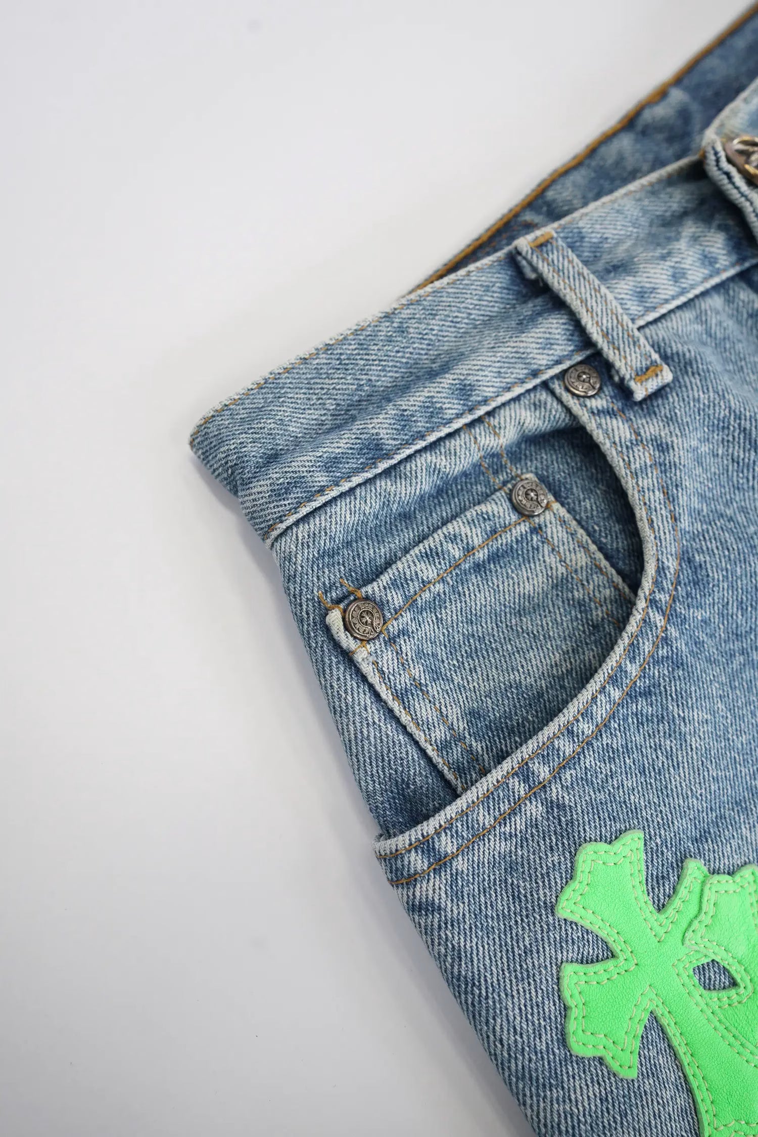 Authentic Chrome Hearts Chrome Hearts Jeans Grailed​ – front view
