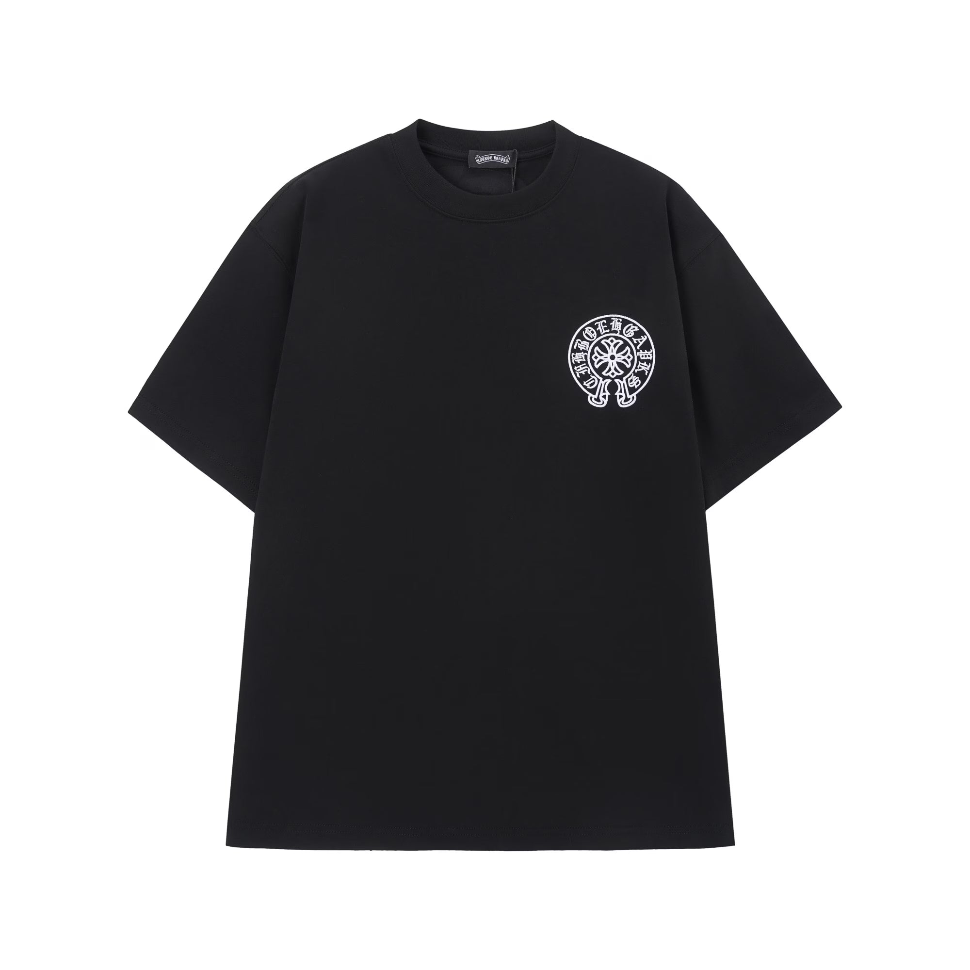 Authentic Chrome Hearts Chrome Hearts Multi Horseshoe Logo T-Shirt Black – front view