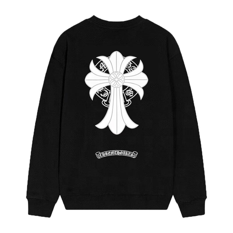 Authentic Chrome Hearts Chrome Hearts Shadow Saint Cross Long Sleeve Black – front view