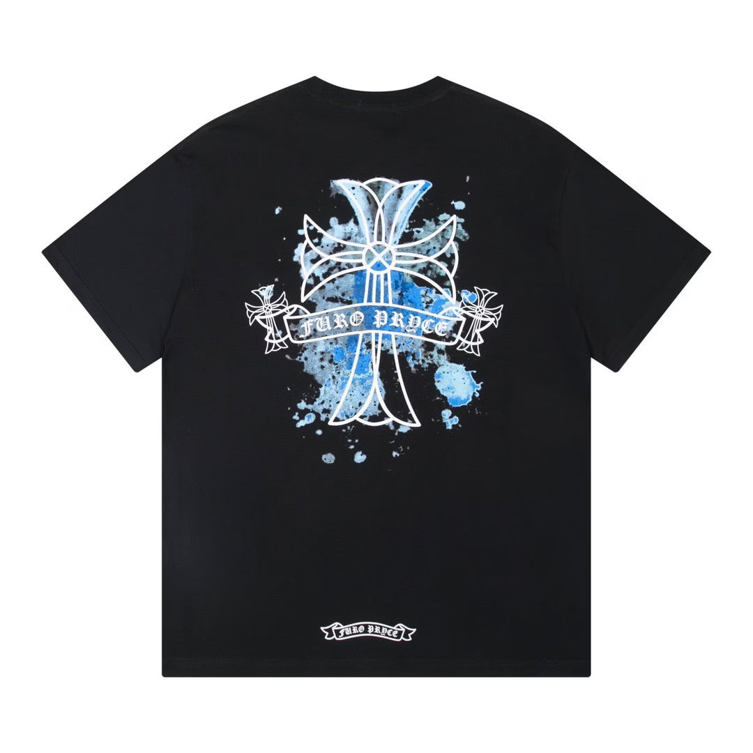 Authentic Chrome Hearts Chrome Hearts Furo Pryce Cross Tee Black – front view
