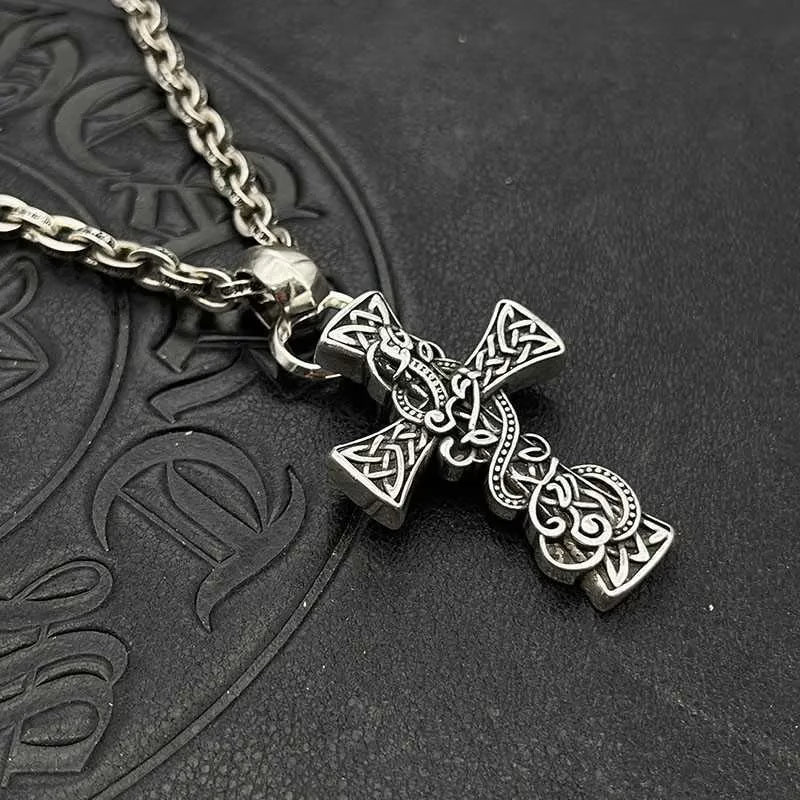 Authentic Chrome Hearts Celtic Cross Pendant – front view