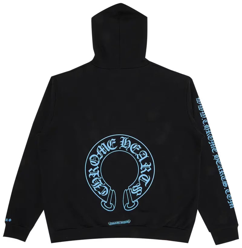 Authentic Chrome Hearts Black Chrome Hearts Online Exclusive Hoodie – front view