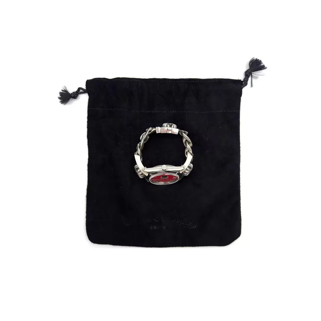 Authentic Chrome Hearts Black And Red Chrome Hearts Watch – front view