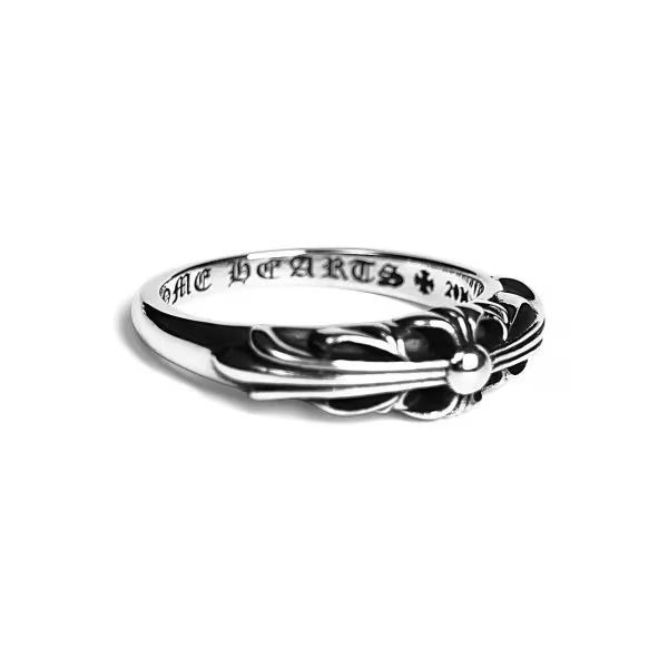 Authentic Chrome Hearts Baby Classic Floral Cross Ring – front view