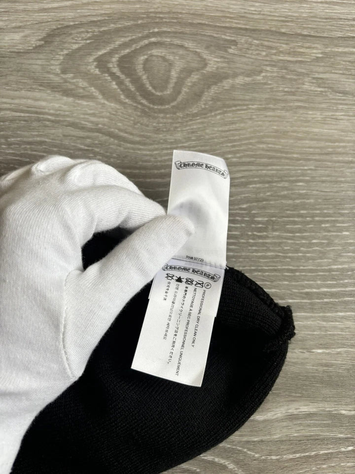 Authentic Chrome Hearts Black Chrome Hearts Beanie – front view