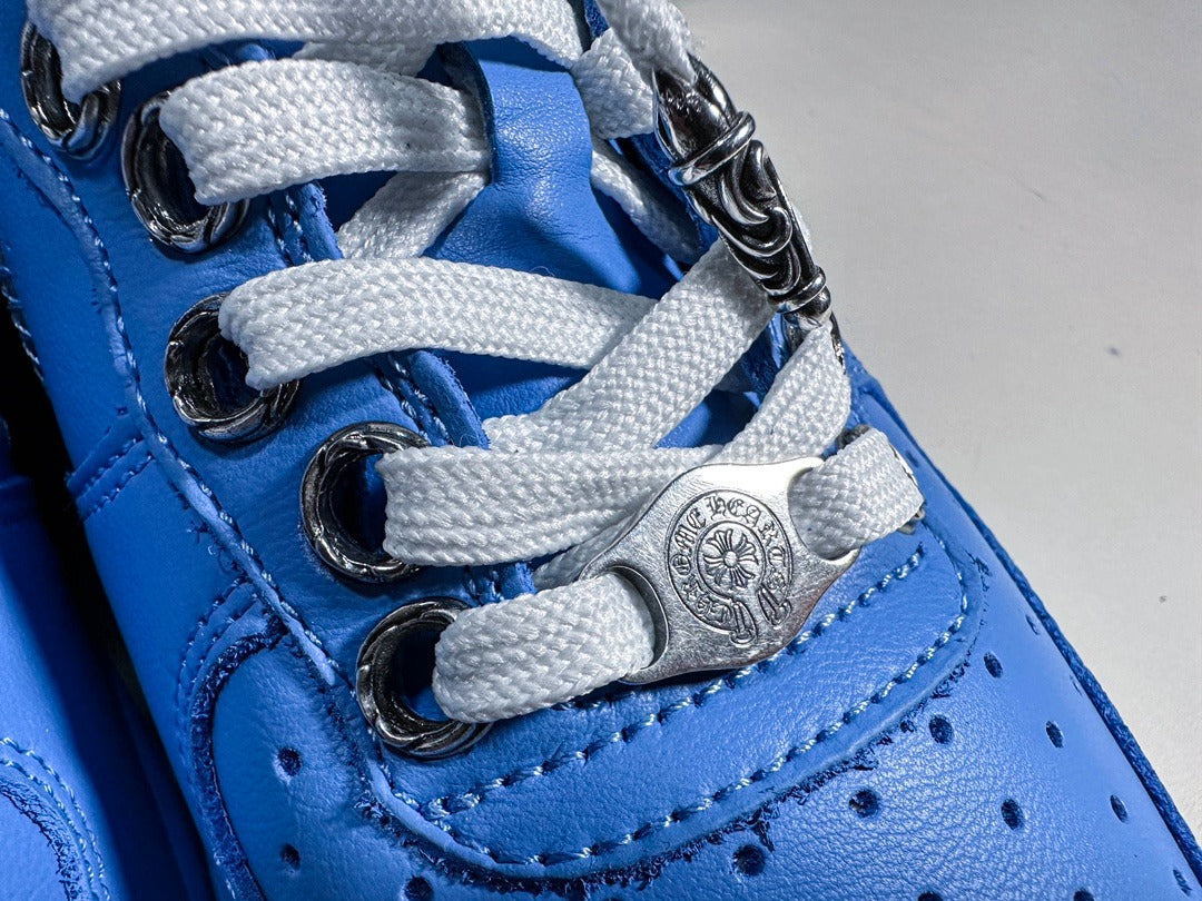 Authentic Chrome Hearts Blue Chrome Hearts Air Force – front view