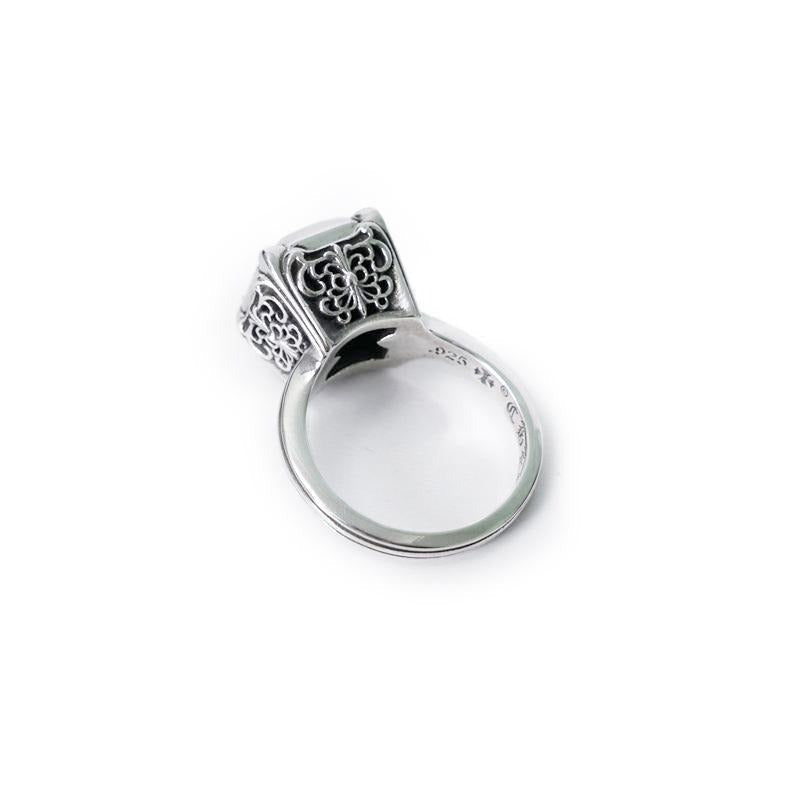 Authentic Chrome Hearts Butterfly Cross Cocktail Ring – ring back view