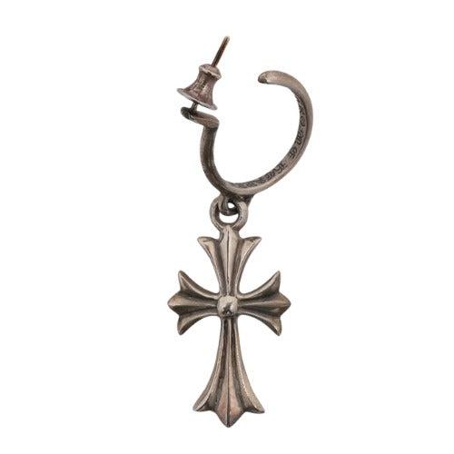 CH Cross Drop Hoop Earring – earrings front view