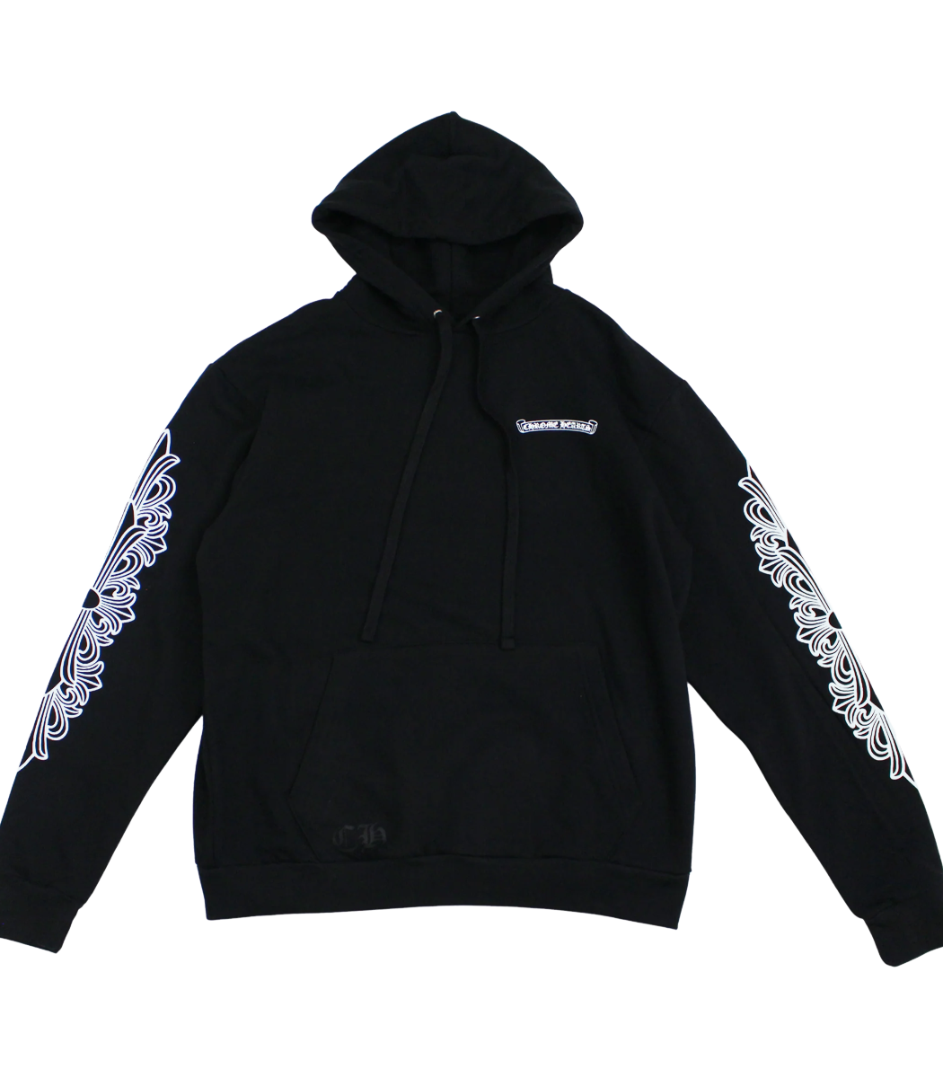 Authentic Chrome Hearts Chrome Hearts Eye Chart Pink Dagger Pullover Hoodie – front view