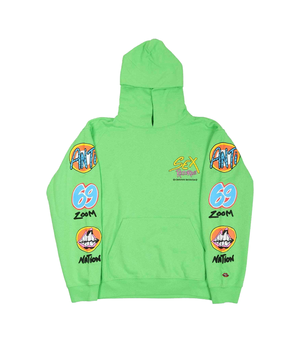 CH Matty Boy Sex Records 69 Hoodie – hoodie front view