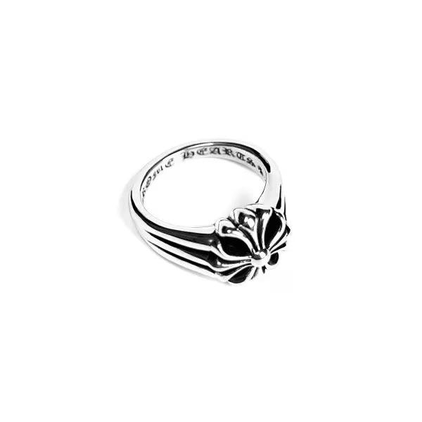 Authentic Chrome Hearts CH Plus Signet Ring – front view