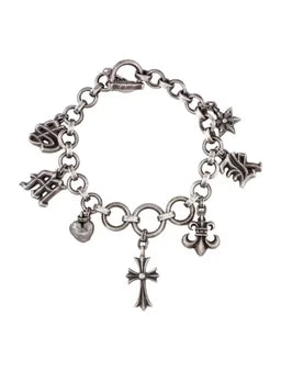 Authentic Chrome Hearts Chrome Hearts Charm Bracelet – front view