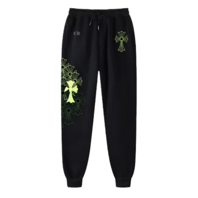 Chrome Hearts Cemetery Cross Sweatpants – pants front view