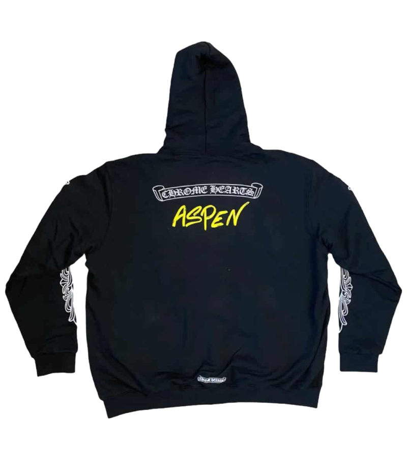 Authentic Chrome Hearts Aspen Excluisve Zip Up Hoodie – front view