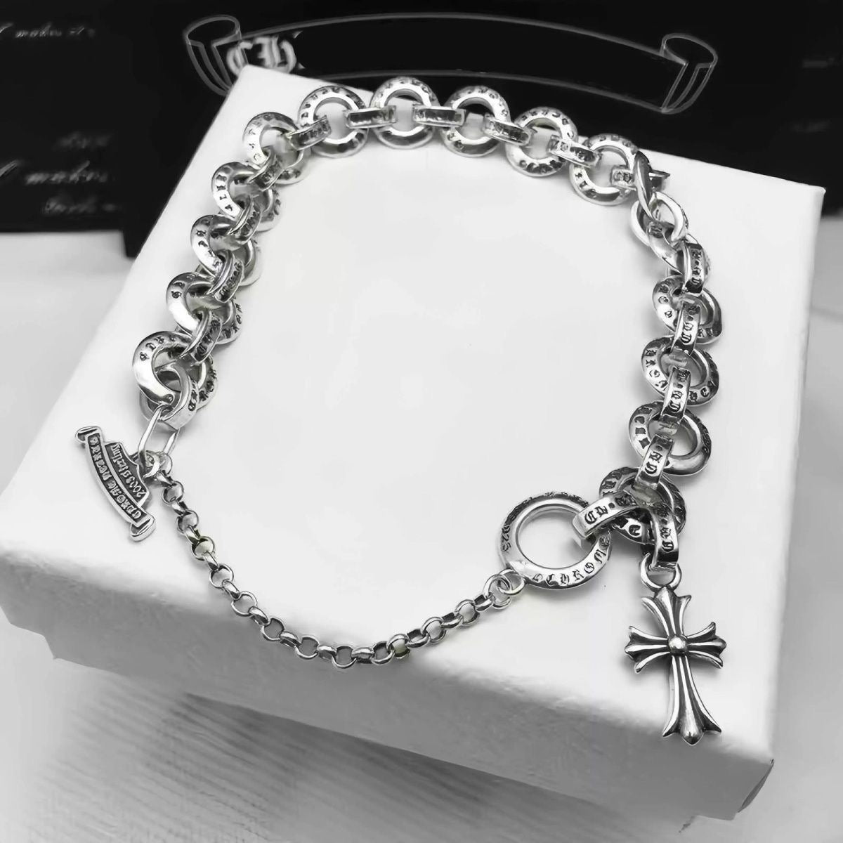 Chrome Hearts Babyfat Ring Bracelet – bracelet front view