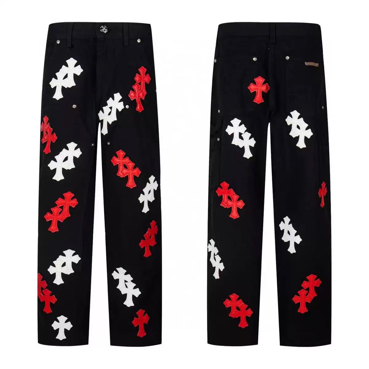 Chrome Hearts Cross Logo Jeans – pants front view