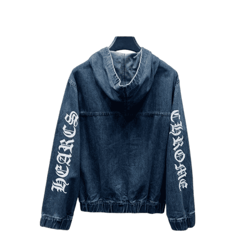 Chrome Hearts Denim Hoodie – hoodie front view