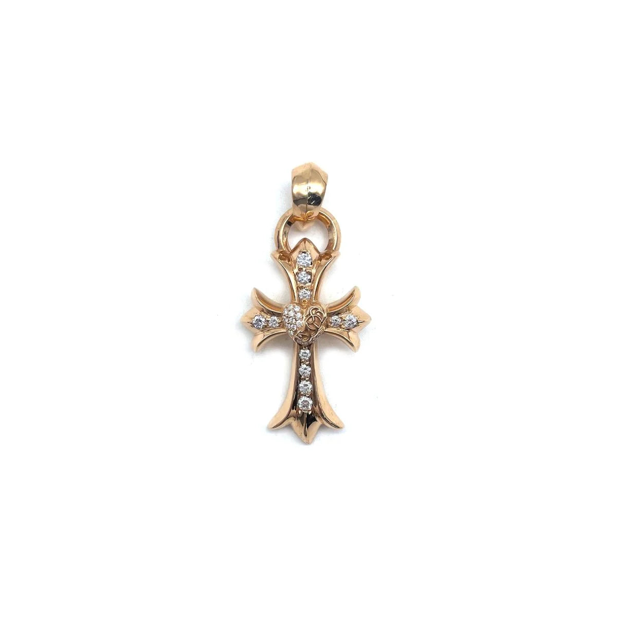 Chrome Hearts Diamond Pendant – necklace front view