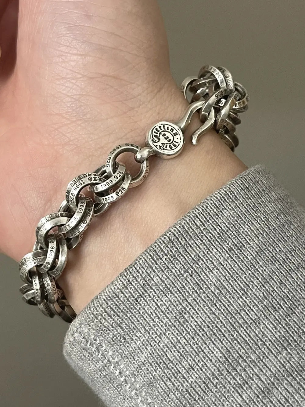Chrome Hearts Double B Ring Bracelet – bracelet front view