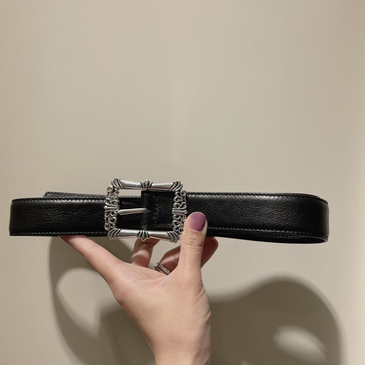 Chrome Hearts Filigree Belt – belt front view