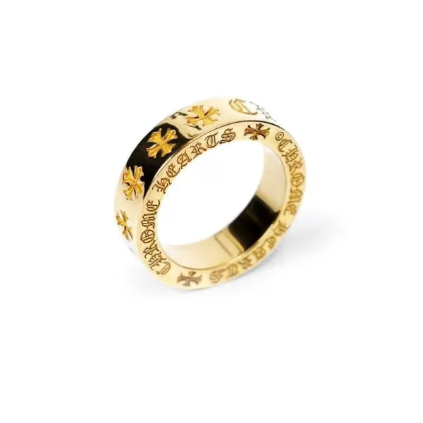 Authentic Chrome Hearts Chrome Hearts Forever Ring Gold – 22K – front view