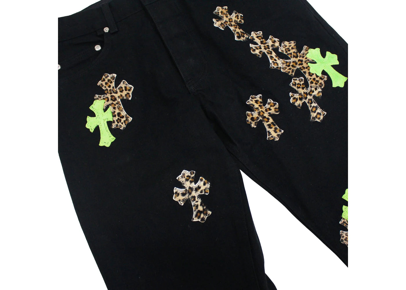 CH Leather Patches Jeans – pants back view